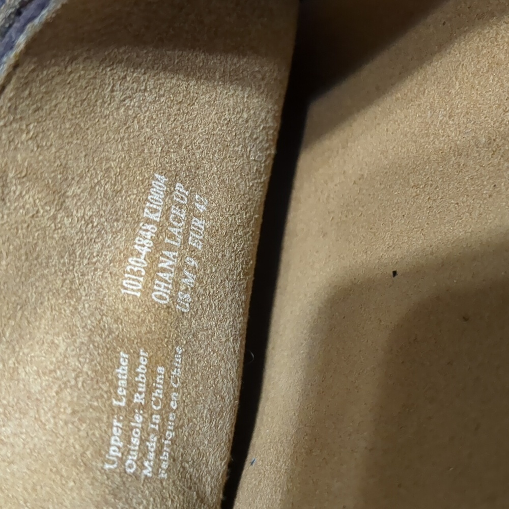 Olukai Ohana Lace-up Oxford Suede Brown Shoes Size 9 - Picture 10 of 10